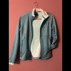 North Face zip up fleece jacket